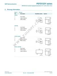 PDTD123YK Datasheet Page 3