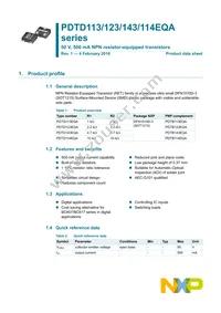 PDTD143EQAZ Datasheet Page 2
