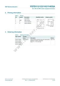 PDTD143EQAZ Datasheet Page 3