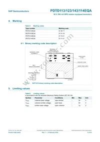 PDTD143EQAZ Datasheet Page 4