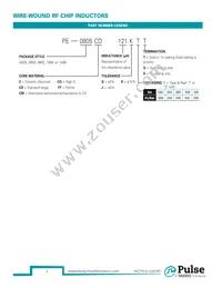 PE-1206CD621KTT Datasheet Page 3