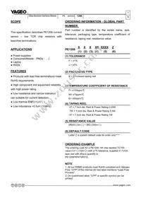 PE1206FKM470R02Z Datasheet Page 2