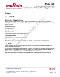 PE22100A-X Datasheet Page 22