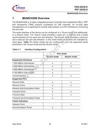 PEB 20256 E V2.2 Datasheet Page 20