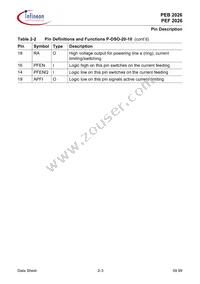PEB 2026 T-S V1.1 Datasheet Page 10