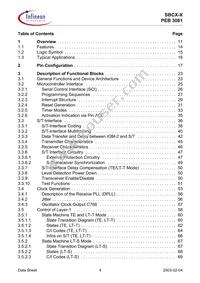 PEB 3081 H V1.4 Datasheet Page 4