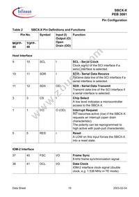 PEB 3081 H V1.4 Datasheet Page 19