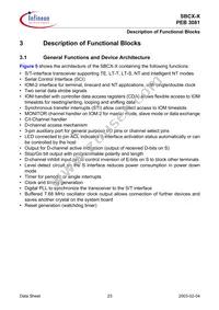 PEB 3081 H V1.4 Datasheet Page 23