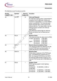 PEB20320H-V34 Datasheet Page 19