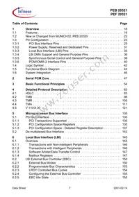 PEB20321H-V22 Datasheet Page 7