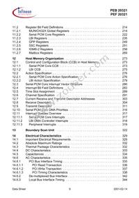 PEB20321H-V22 Datasheet Page 9