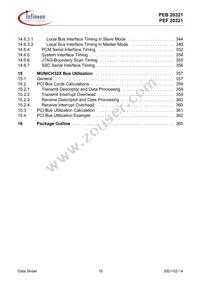 PEB20321H-V22 Datasheet Page 10