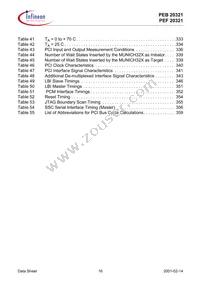 PEB20321H-V22 Datasheet Page 16