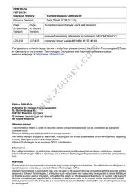 PEB20534H52-V2.1 Datasheet Page 2