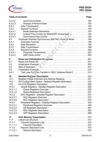 PEB20534H52-V2.1 Datasheet Page 8