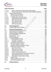 PEB20534H52-V2.1 Datasheet Page 9