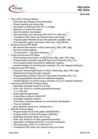 PEB20534H52-V2.1 Datasheet Page 20