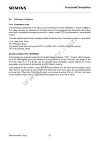 PEB2075N-V13TR Datasheet Page 22