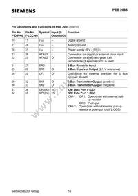 PEB2086H-V14TR Datasheet Page 15