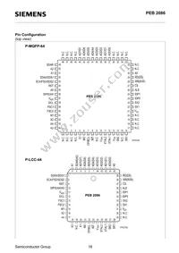 PEB2086H-V14TR Datasheet Page 18