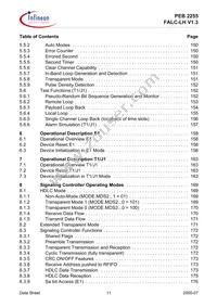PEB2255H-V13 Datasheet Page 11