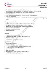 PEB2255H-V13 Datasheet Page 20