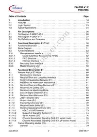 PEB2256H-V12 Datasheet Page 3