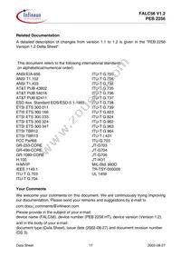 PEB2256H-V12 Datasheet Page 17