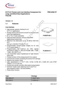 PEB2256H-V12 Datasheet Page 19