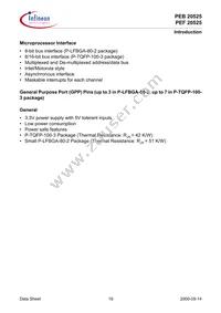 PEF 20525 F V1.3 Datasheet Page 19