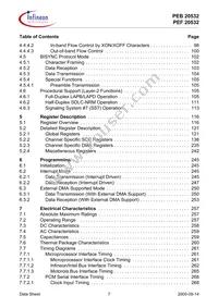 PEF 20532 F V1.3 Datasheet Page 7