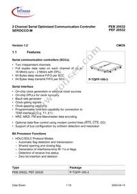 PEF 20532 F V1.3 Datasheet Page 18