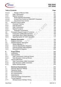 PEF 20542 F V1.3 Datasheet Page 7