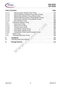 PEF 20542 F V1.3 Datasheet Page 8