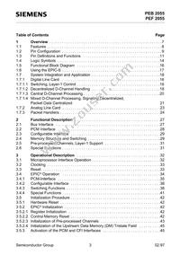PEF 2055 N V2.1 Datasheet Page 3