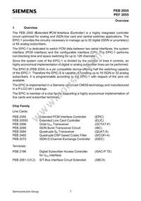 PEF 2055 N V2.1 Datasheet Page 7