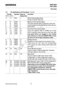 PEF 2055 N V2.1 Datasheet Page 12