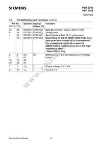 PEF 2055 N V2.1 Datasheet Page 13