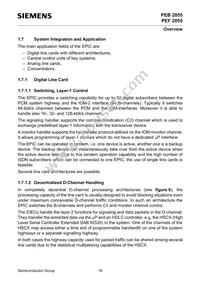 PEF 2055 N V2.1 Datasheet Page 18