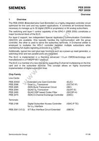 PEF 20550 H V2.1 Datasheet Page 11