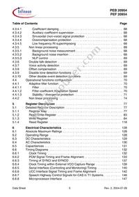 PEF 20954 HT V1.1 Datasheet Page 5