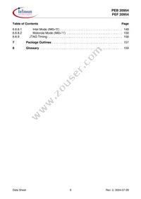 PEF 20954 HT V1.1 Datasheet Page 6