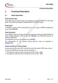 PEF 80902 H V1.1 Datasheet Page 21