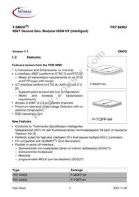 PEF 82902 F V1.1 Datasheet Page 15