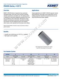 PEH205KA4470QU0 Datasheet Cover