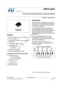 PEP01-5841 Datasheet Cover