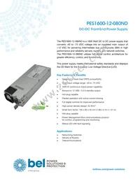 PES1600-12-080ND Datasheet Cover