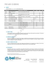 PES1600-12-080ND Datasheet Page 3