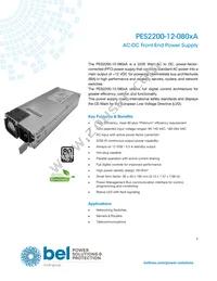 PES2200-12-080NA Datasheet Cover