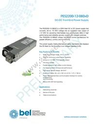 PES2200-12-080ND Datasheet Cover